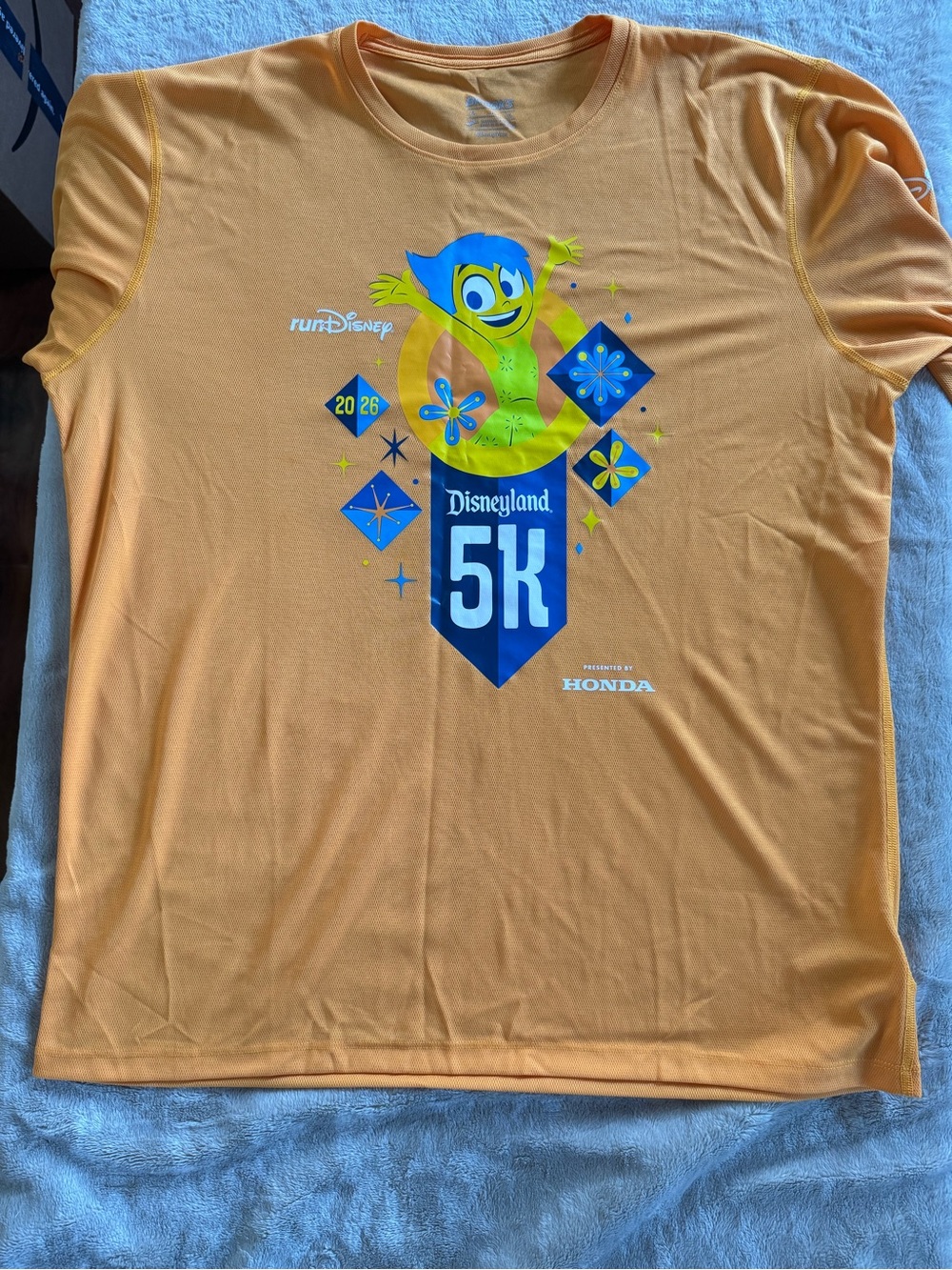 Brooks Orange Men’s Long Sleeve Disneyland 5K Tee Size L